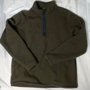 Eddie Bauer Half Zip Casual Sweater Pullover Heavy Weight Men's Size Large Tall